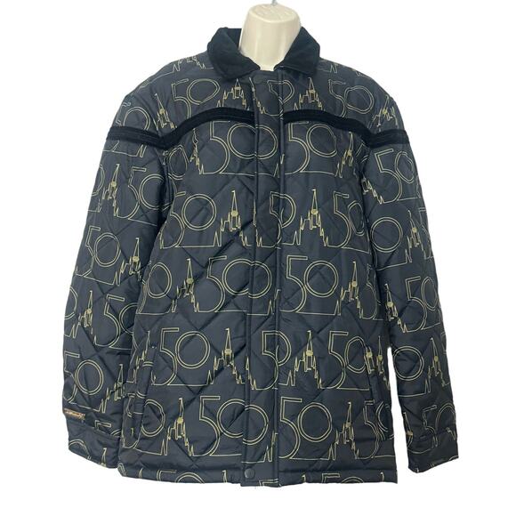 Walt Disney World 50th Anniversary Quilted Jacket Adult Small - Picture 1 of 13